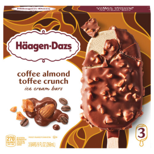 Haagen-Dazs Ice Cream Bars, Coffee Almond Toffee Crunch