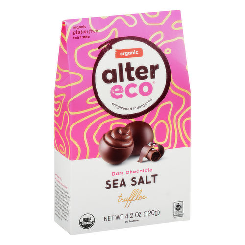 Alter Eco Truffles, Organic, Dark Chocolate Sea Salt