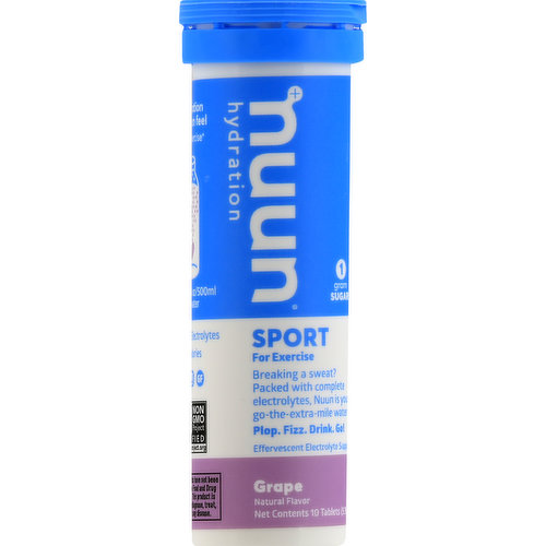 Nuun Sport, Tablets, Grape