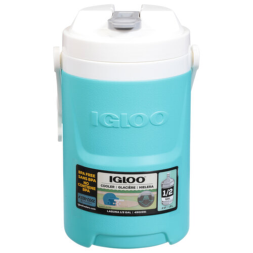 Igloo Cooler, Laguna, Aquamarine, 1/2 Gallon