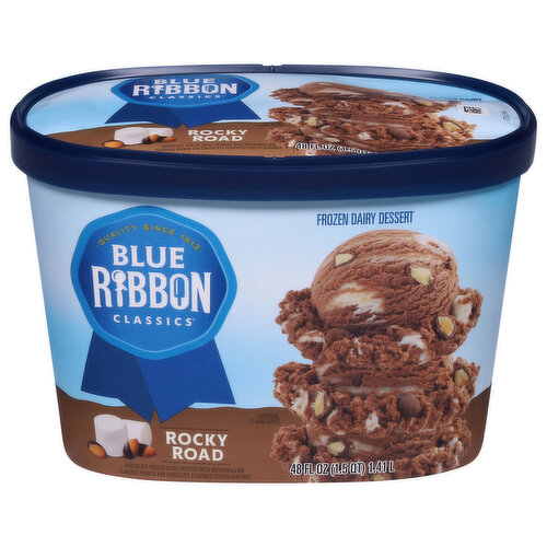 Blue Ribbon Classics Frozen Dairy Dessert, Rocky Road