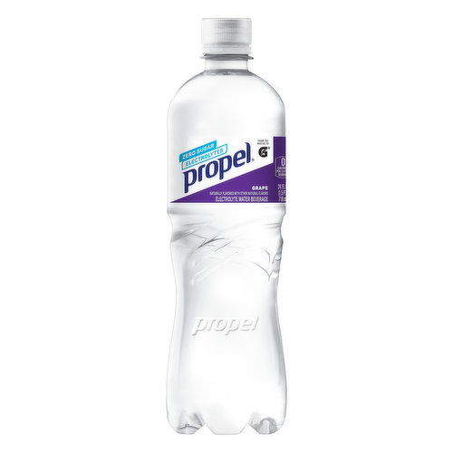 Propel Electrolyte Water Beverage, Zero Sugar, Grape