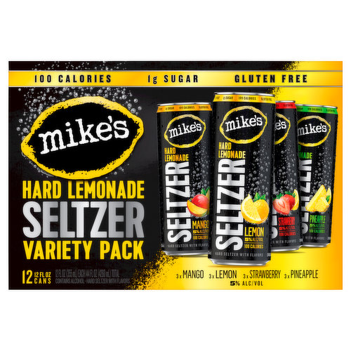 The full flavor hard lemonade seltzer. Nobody makes lemonade like Mike's Our lemonade flavor is derived from handpicked lemons grown on family owned farms. Using a special cold pressed method, we extract even more lemon flavor to put into all our lemonades. Taste the difference. Mike. Handpicked lemons. Cold pressed for more flavor. From family owned farms. Please drink responsibly. Sustainable Forestry Initiative: Certified sourcing. www.sfiprogram.org. Please recycle.