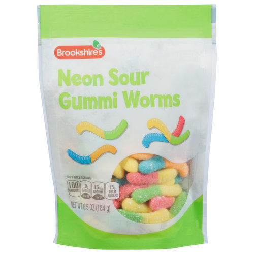 Brookshire's Neon Sour Gummi Worms