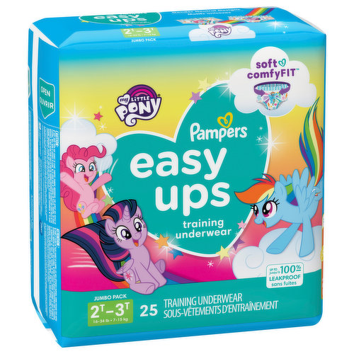 Pampers Training Underwear, 2T-3T (16-34 lb), My Little Pony, Jumbo Pack -  FRESH by Brookshire's