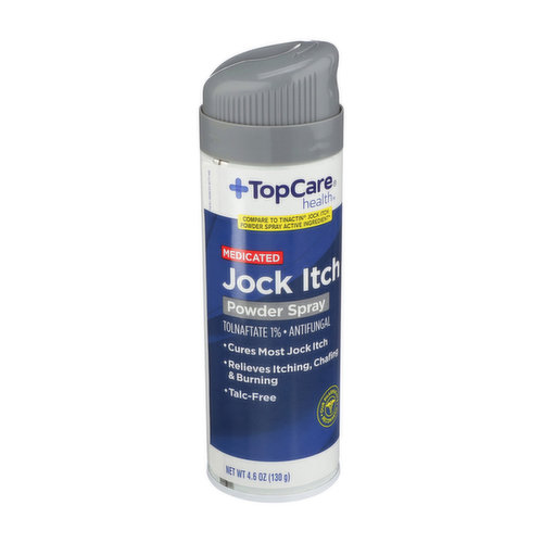 Topcare Medicated Jock Itch Tolnaftate 1% - Antifungal Powder Spray