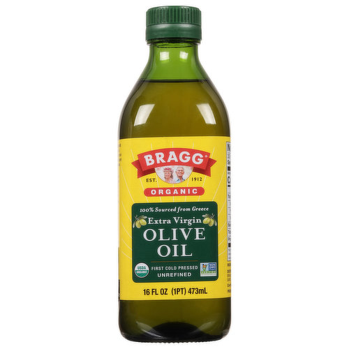 Est. 1912. First cold pressed. Bragg Organic Extra Virgin Olive Oil is imported from Greece and is made with Greek Koroneiki olives. Our unfiltered and unrefined Extra Virgin Olive Oil exceeds the stringent quality standards set by the International Olive Council. Protect our planet.