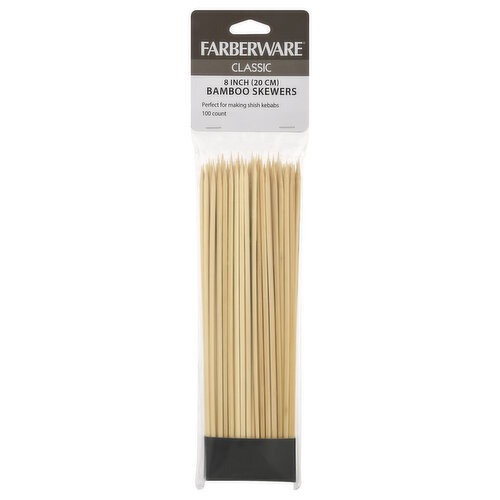 Farberware Bamboo Skewers, Classic, 8 Inch