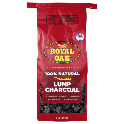 Royal Oak Lump Charcoal, 100% Natural, Hardwood