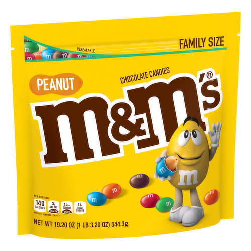 M&M'S Peanut Chocolate Candy Sharing Size 10.7-Ounce Bag