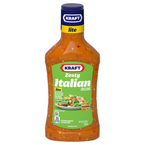 Kraft Dressing, Zesty Italian, Lite