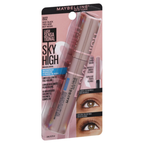 Maybelline Lash Sensational Sky High Waterproof Mascara, Brownish Black