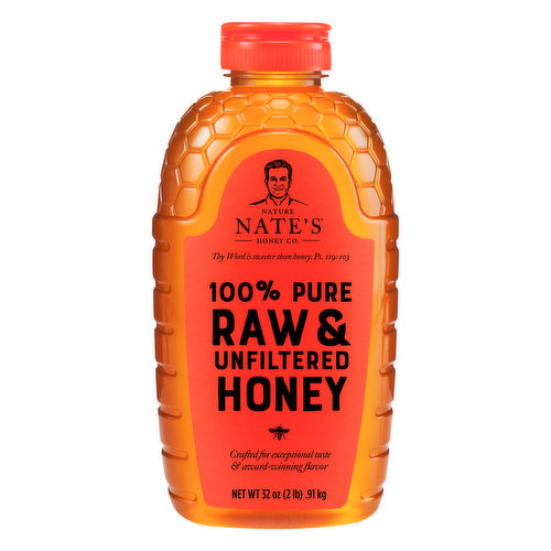 PURITY GUARANTEE: Every bottle of Nate’s most-trusted honey has a purity guarantee to uphold strict testing standards that provide an unmatched level of care and precision that would make any honeybee proud.