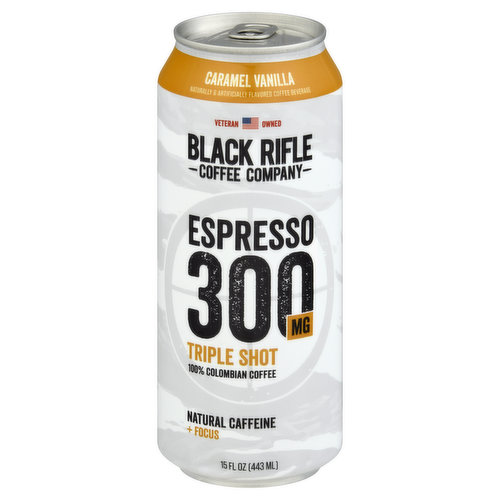 Black Rifle Coffee Company Coffee, 100% Columbian, Caramel Vanilla, Espresso