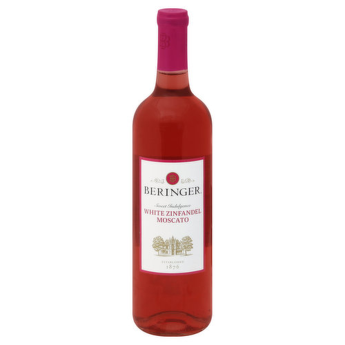 Beringer White Zinfandel Moscato, Sweet Indulgence, California, 2011