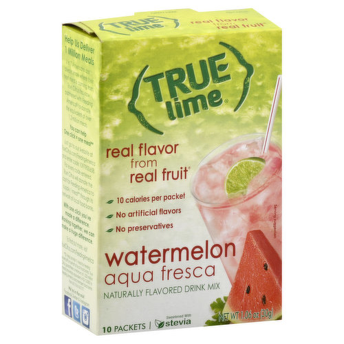 True Lime Drink Mix, Watermelon, Limeade