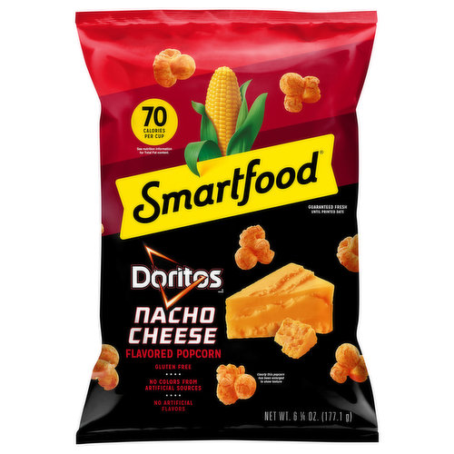 Smartfood Popcorn, Nacho Cheese Flavored