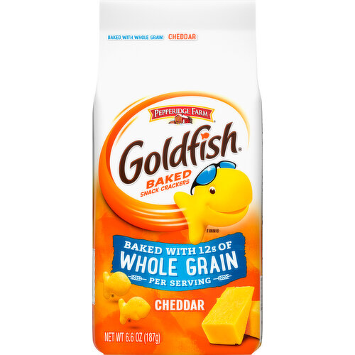 Goldfish Snack Crackers, Baked, Cheddar