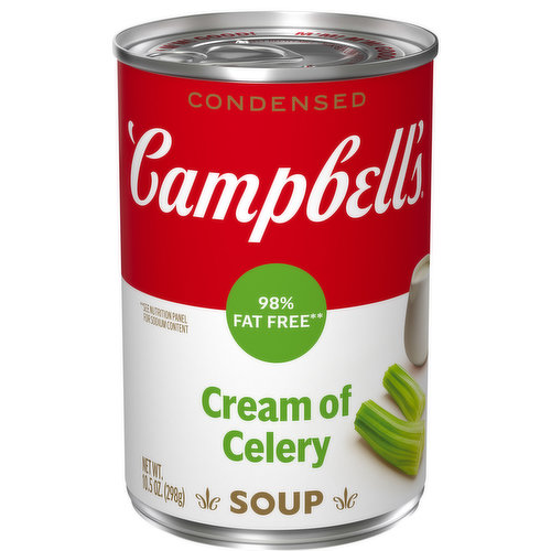 Campbell's Condensed Soup, 98% Fat Free, Cream of Celery