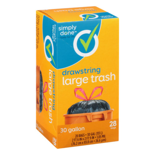 Reli. DrawStrong 39 Gallon Trash Bags, Drawstrings