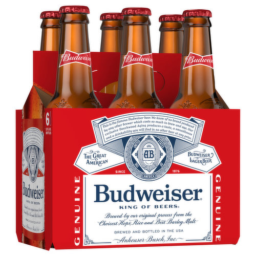 Budweiser Beer 12 pack Bottle - Stirling Fine Wines