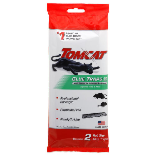 Tomcat Mouse Trap with Immediate Grip Glue, Ready-To-Use, 4 Traps