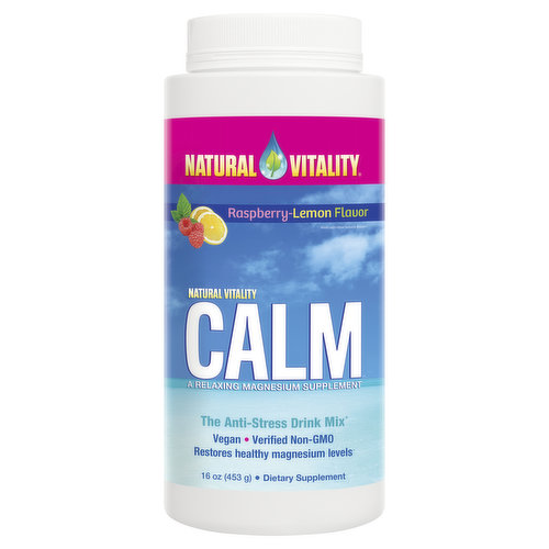 Natural Vitality Anti-Stress Drink, Raspberry-Lemon Flavor