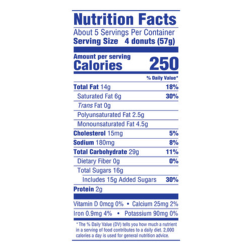 Powdered Doughnut Nutrition Facts Besto Blog 3500