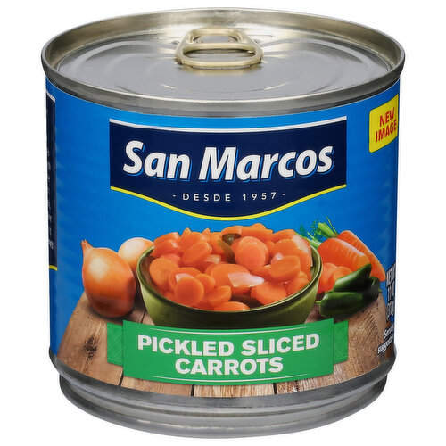 San Marcos Carrots, Pickled, Sliced