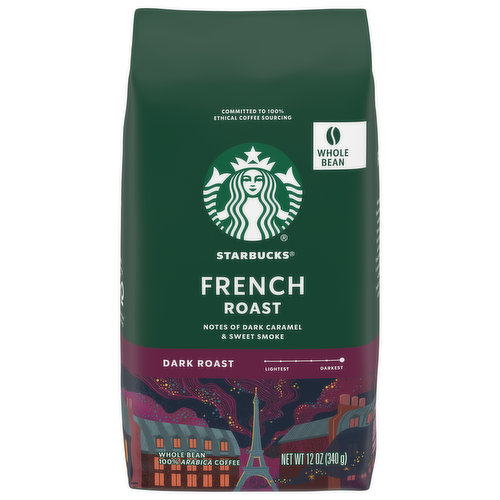 Starbucks Coffee, 100% Arabica, Whole Bean, Dark Roast, French Roast