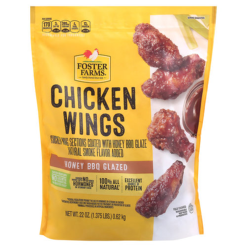FC All Nat Honey BBQ Ckn Wings