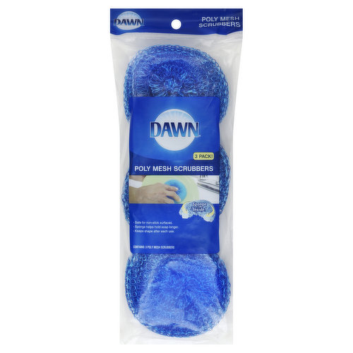 Dawn Non-Scratch Sponge, 6 Pack