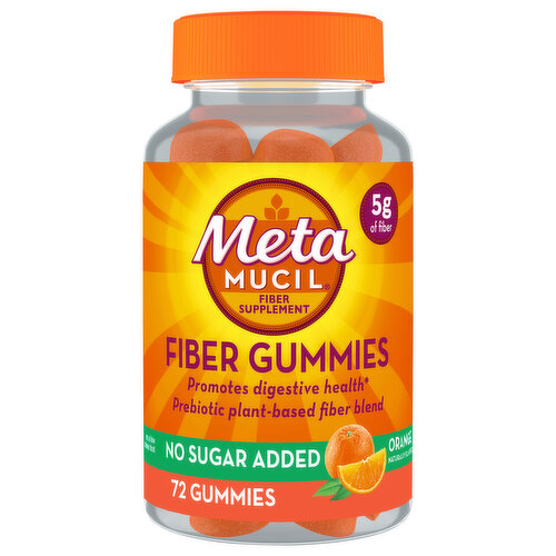 Meta Mucil Fiber Gummies, Orange