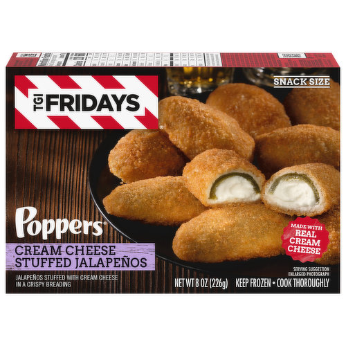 TGI Fridays Stuffed Jalapenos, Cream Cheese, Snack Size