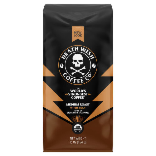 Death Wish Coffee Co Coffee, Whole Bean, Medium Roast