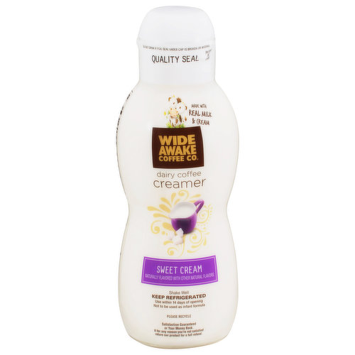 Wide Awake Coffee Co. Coffee Creamer, Dairy, Sweet Cream