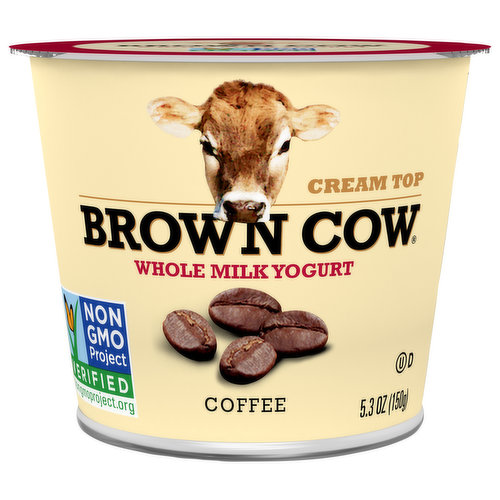 Brown Cow Yogurt, Whole Milk, Coffee