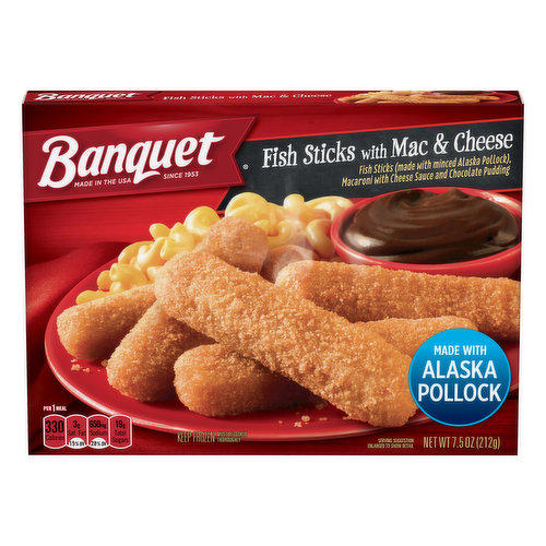 Banquet Fish Sticks with Mac & Cheese