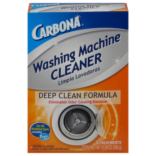 Carbona Washing Machine Cleaner with Activated Charcoal, 8.4 fl oz