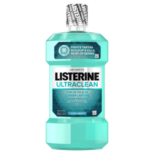 Listerine Mouthwash, Antiseptic, Ultraclean, Cool Mint