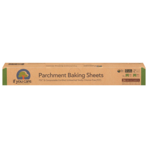 If You Care Baking Sheets, Parchment - 24 pre-cut sheets