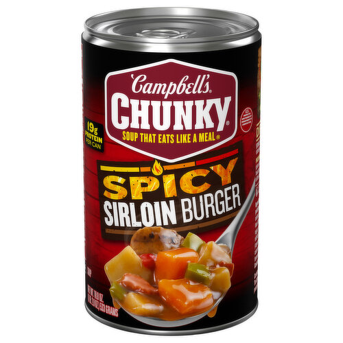 Campbell's Soup, Sirloin Burger, Spicy