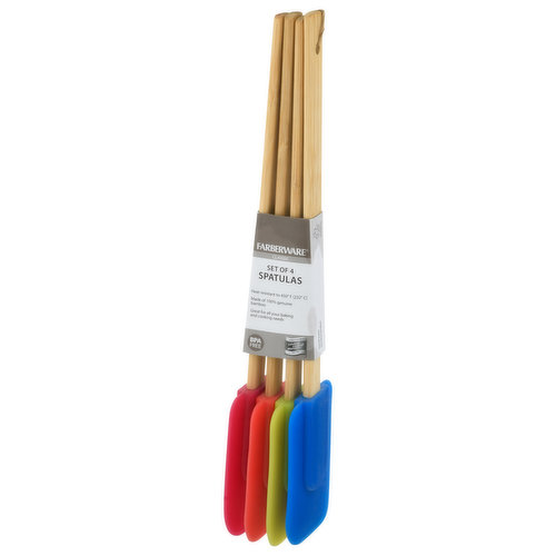 Farberware Classic Bamboo 4pc Spatula Set