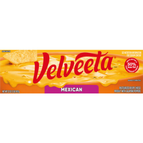 Velveeta Cheese, with Jalapeno Peppers, Mexican