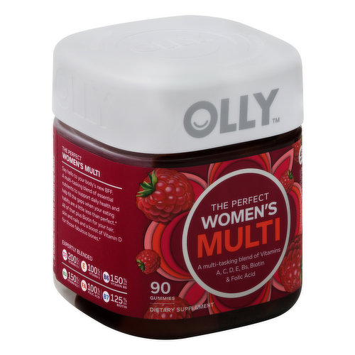 OLLY Women's Multi, The Perfect, Gummies, Blissful Berry