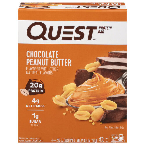 Quest Protein Bars, Chocolate Peanut Butter