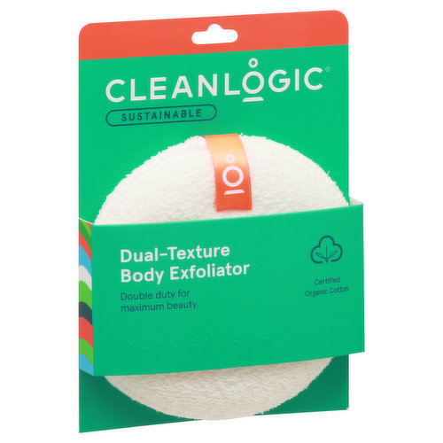 Cleanlogic Body Exfoliator, Dual-Texture