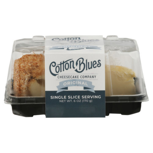 Cotton Blues Cheesecake Company Cheesecake, Original, Single Slice Serving