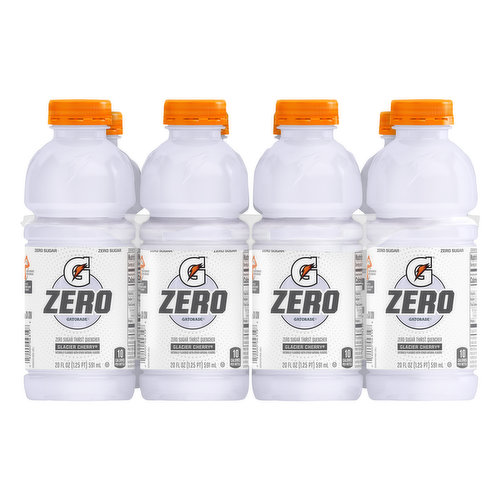 Naturally flavored with other natural flavors. 10 Calories per bottle. Zero sugar. Low calorie. Rehydrate. Replenish. Electrolytes to help replenish what you lose in sweat. Not for individual sale. gatorade.com. Comments? 1-800-884-2867 or visit gatorade.com.