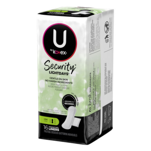 U by Kotex Liners, Daily, Long - FRESH by Brookshire's